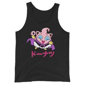 NWOT Black JigglyBuu Donut! Tank, Unisex Size L
